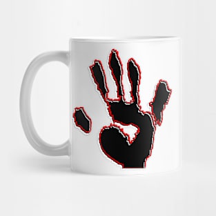 palm print hand fingers Mug